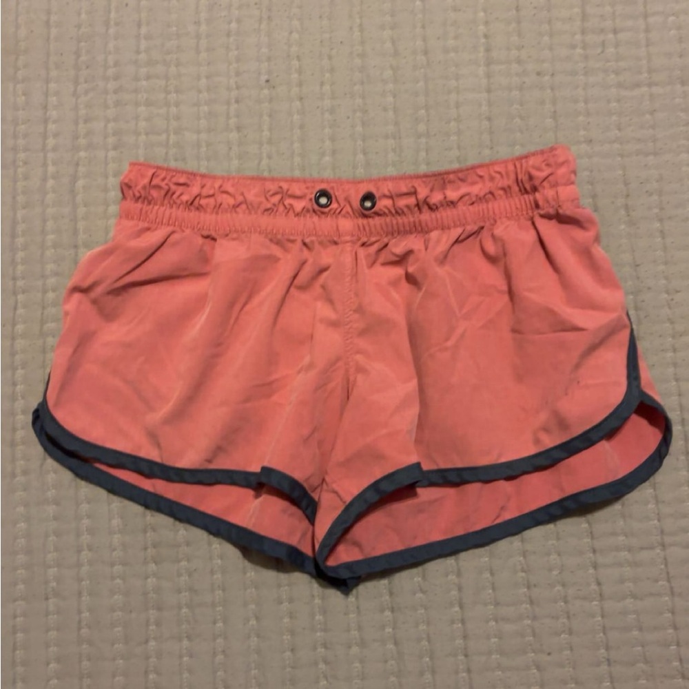 Salt Life Coral Athletic Shorts with Dark Trim